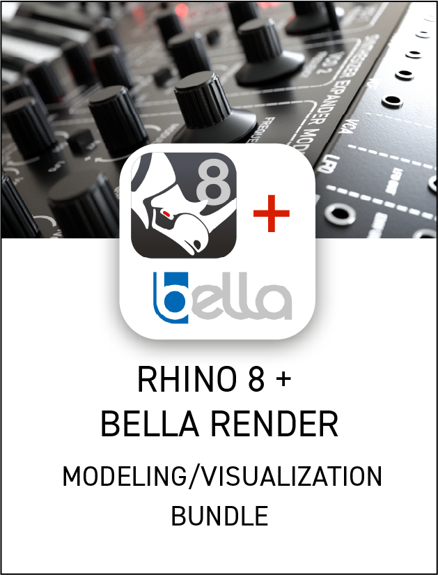 Rhino 8 Commercial + Bella Render Bundle