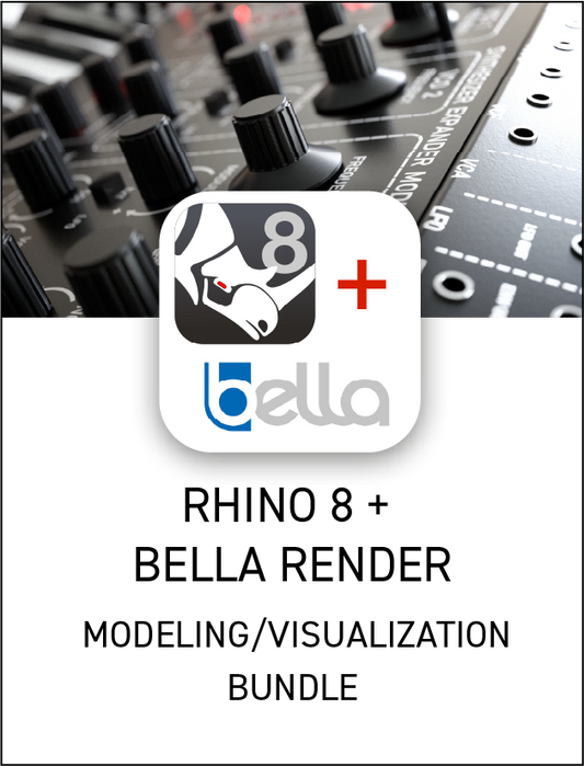 Rhino 8 Commercial + Bella Render Bundle
